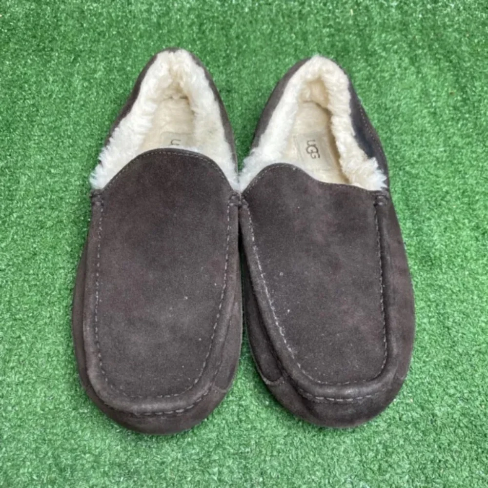 UGG Ascot Suede Slipper 1101110 Espresso Brown Mens Size‎ 10